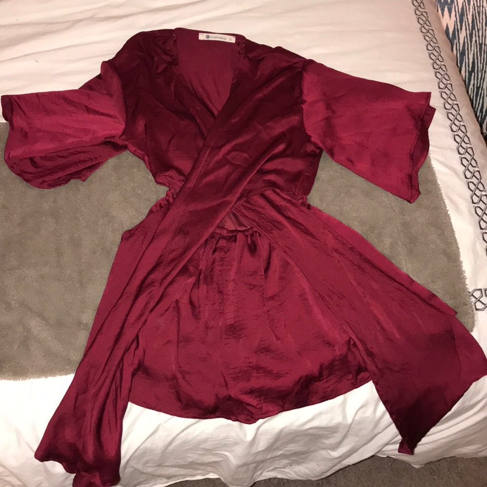 Front tie romper